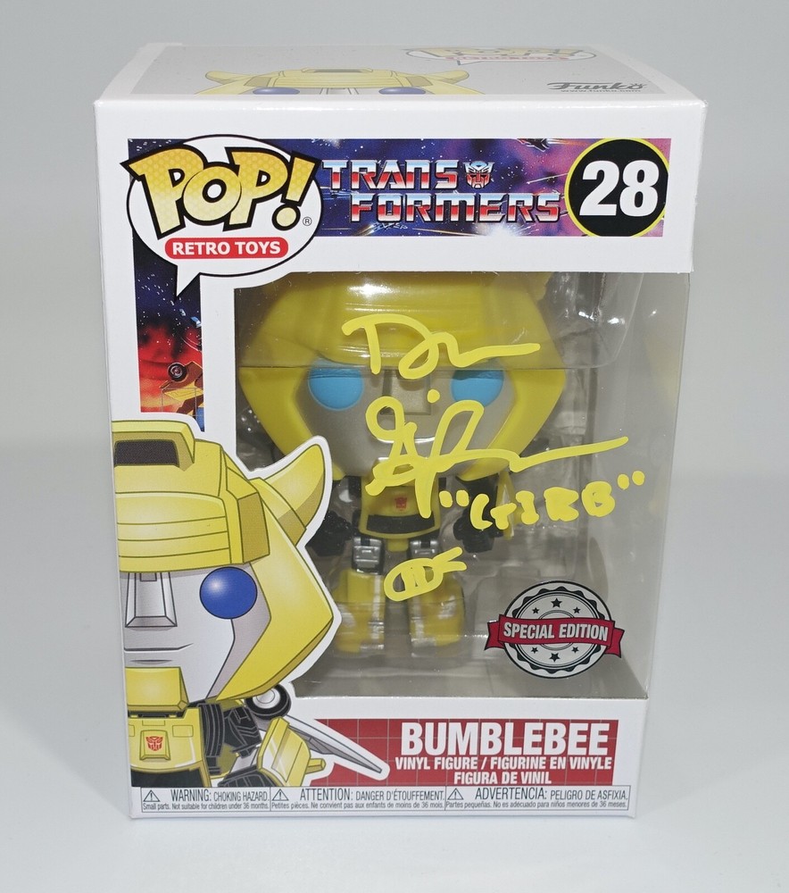 DAN GILVEZAN Signed TRANSFORMERS Bumblebee FUNKO POP JSA COA