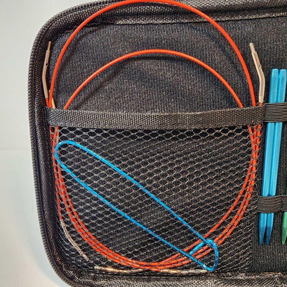 Interchangeable Knitting Needle Set Circular Aluminum Kit Case Complete