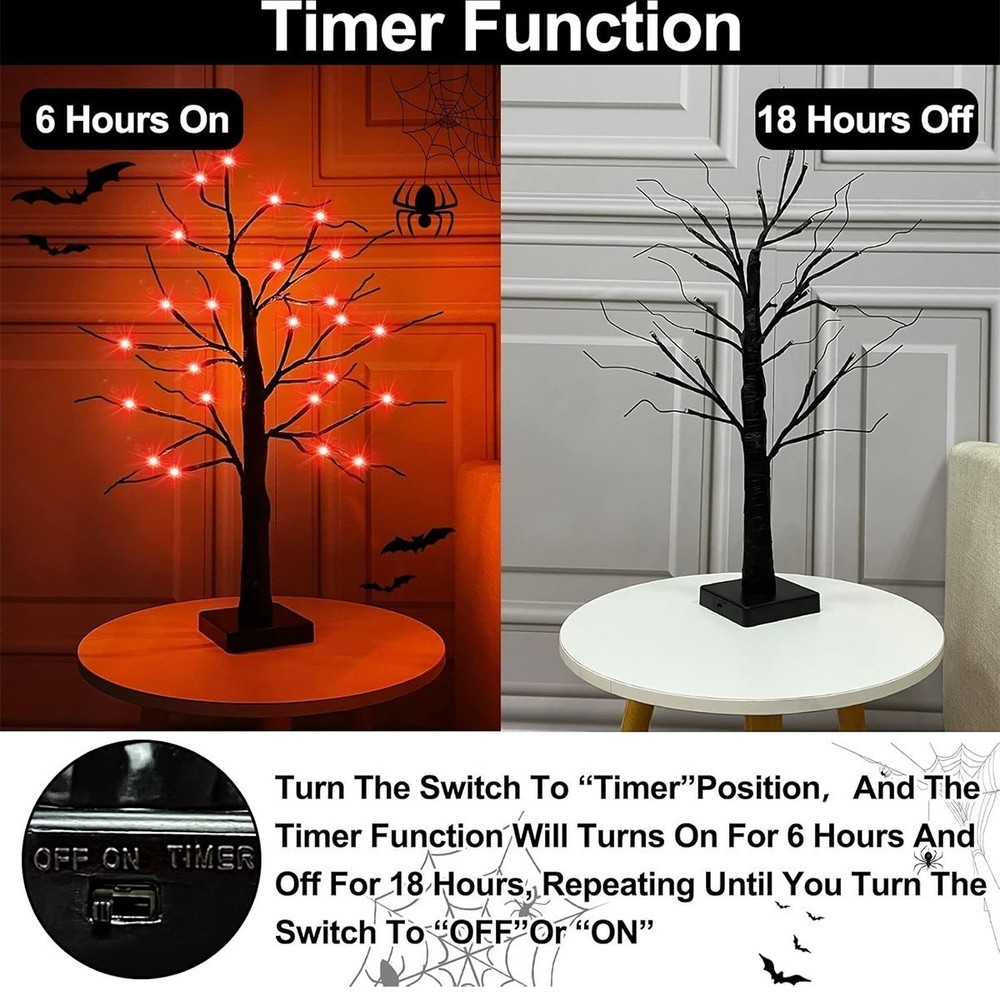 Spooky Halloween Tree Light Indoor Decoration.