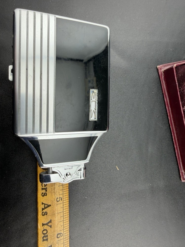 Ronson Mastercase Cigarette Case Lighter Combo Black Enamel Art Deco UNTESTED