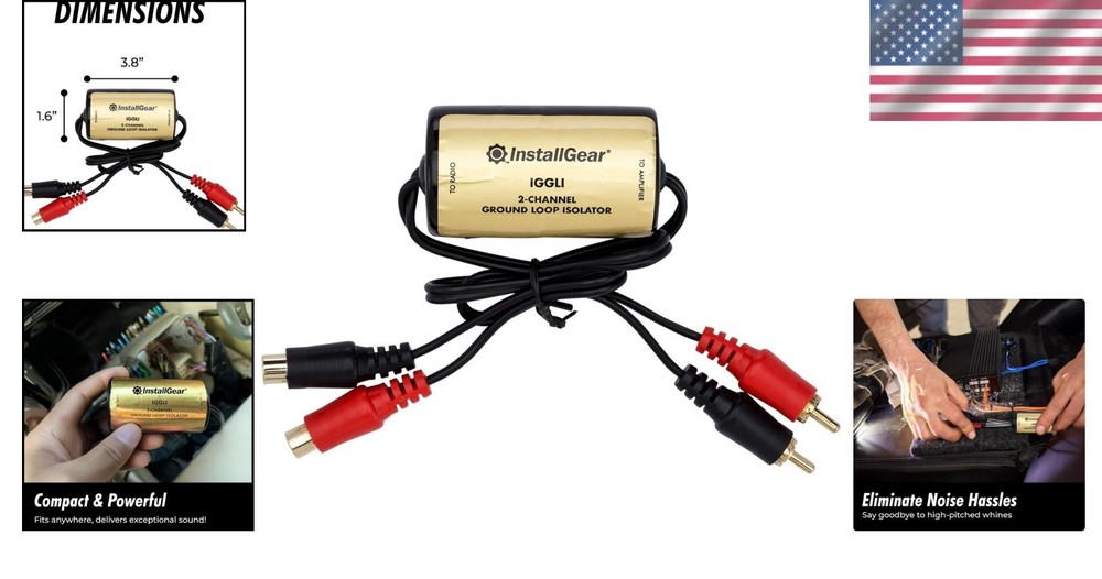 Car Audio Ground Loop Isolator - Effective Noise Filter & Simple Installation