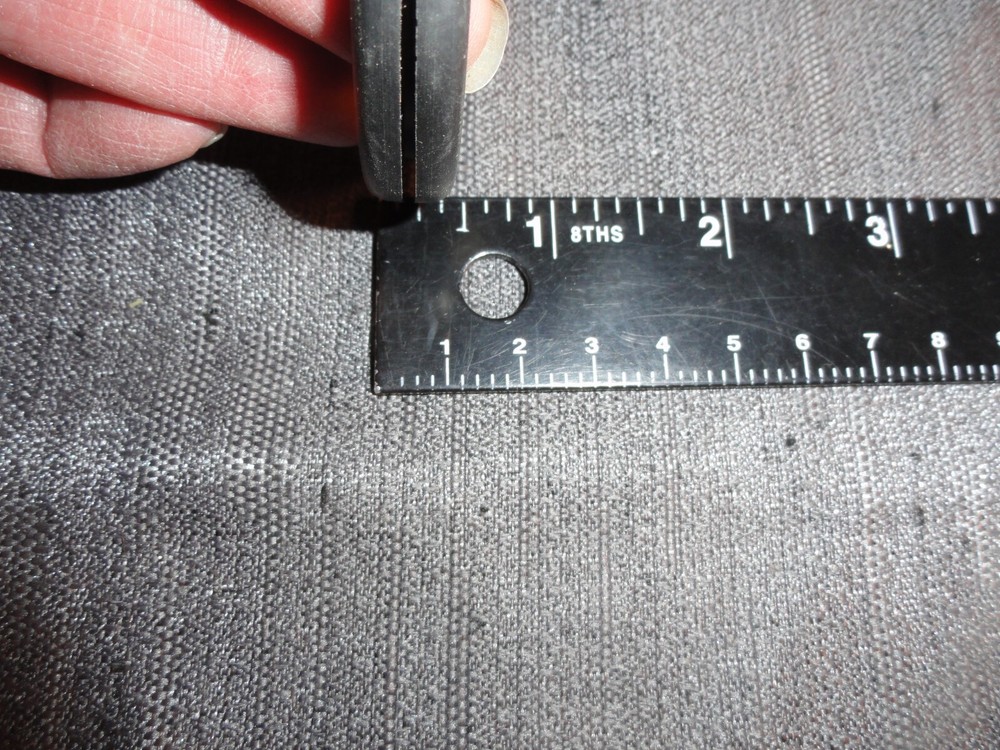 QUANTITY 4 BLACK RUBBER SEALS 2 1/4 INCH DIAMETER