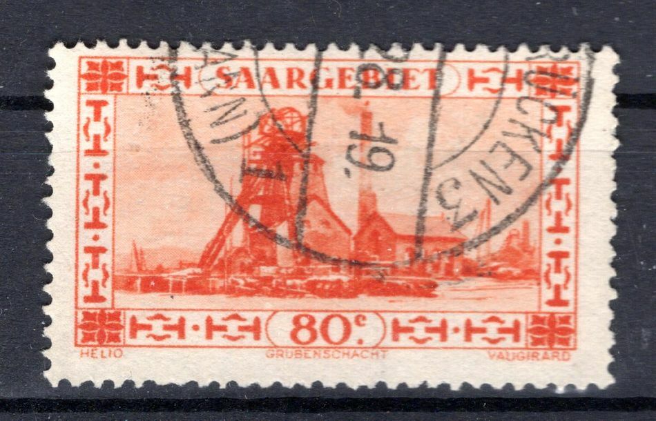 Saar 116II Variety Postmarked BPP (K4893