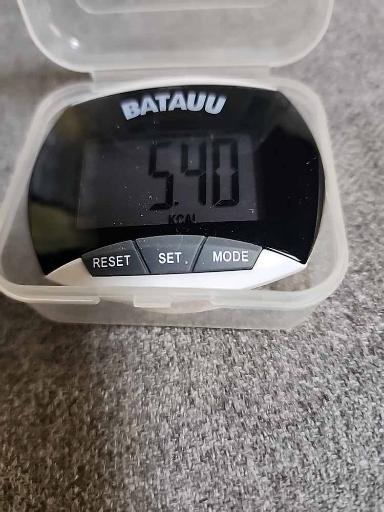 Pedometer & Step Counter Batauu White-black