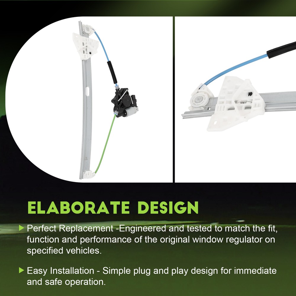 For 2007-2012 Mazda CX-7 Front Right Power Window Regulator Assembly With Motor