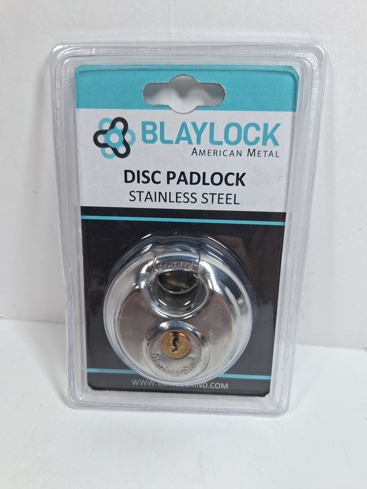 Disc Padlock Stainless Steel With 2 Keys