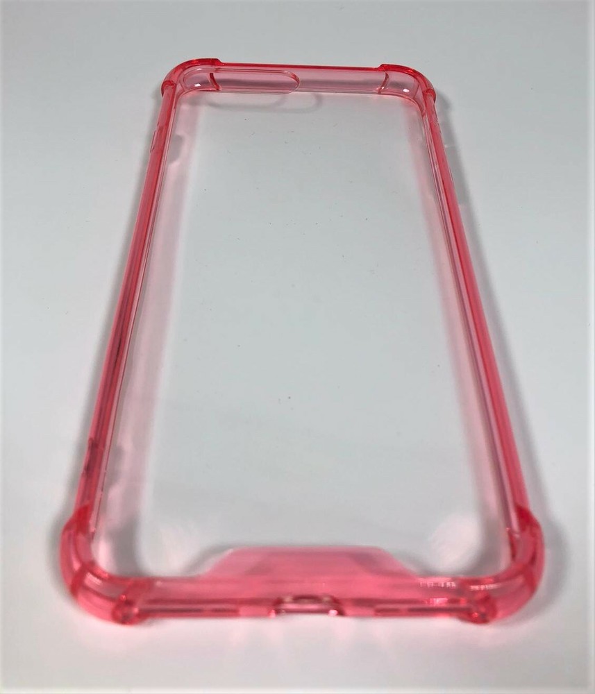 iPhone 7 Plus Clear Case Shockproof Heavy Duty - RED