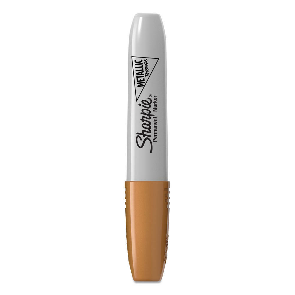 Sharpie  Metallic Bronze  Permanent Marker Chisel  Tip New 2089624