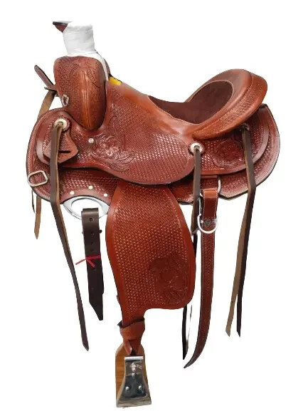 Horse Wade Tree Beautiful Leather Western Saddle.