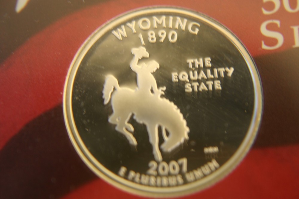2007 S STATE SILVER QUARTERS Washington Quarter Dollar US Mint Silver Proof