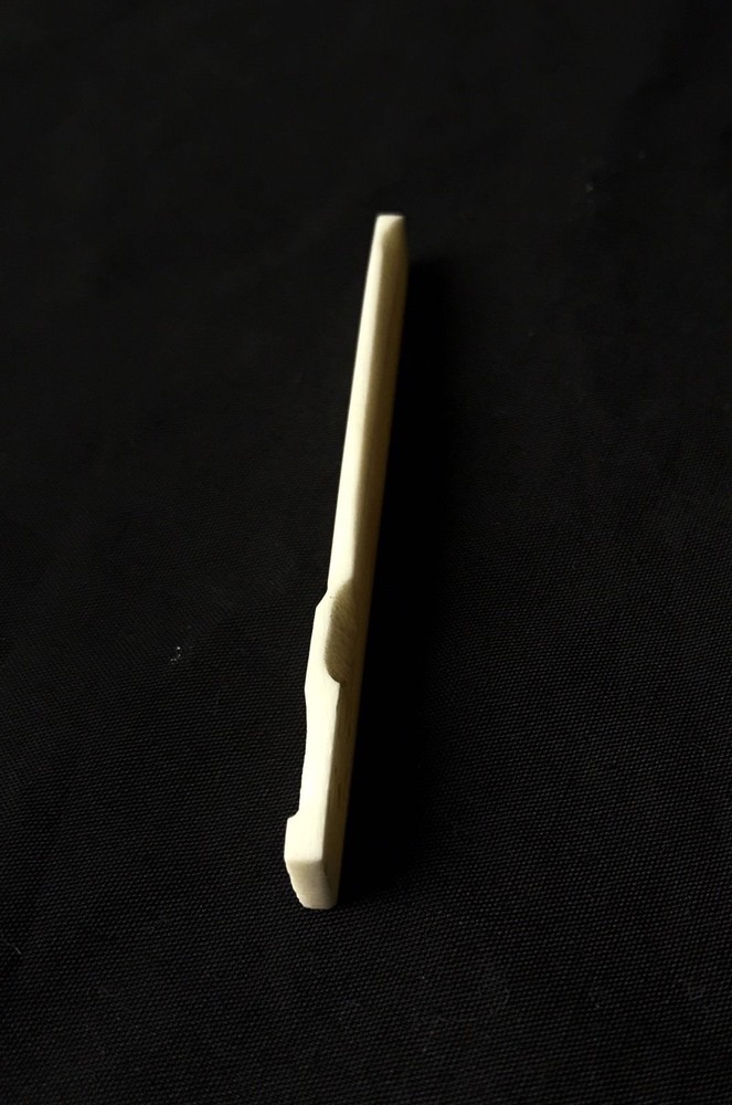 2 Cattle Bone Compensated Saddles For Acoustic Guitars String Instruments Parts