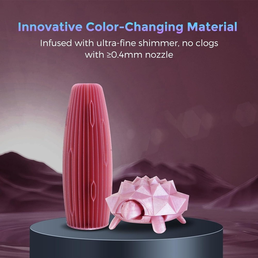 FLASHFORGE PLA Filament 1.75mm Rose Quartz Color Changeable 3D Printers Filament