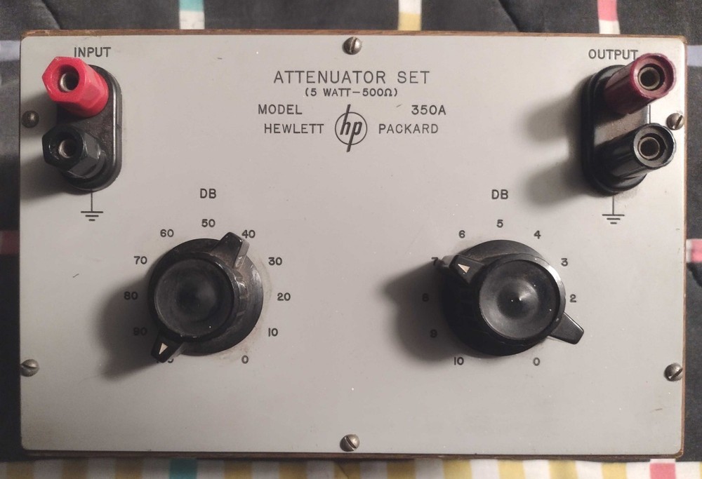 CLASSIC HEWLETT-PACKARD 500 OHM ATTENUATOR 350A
