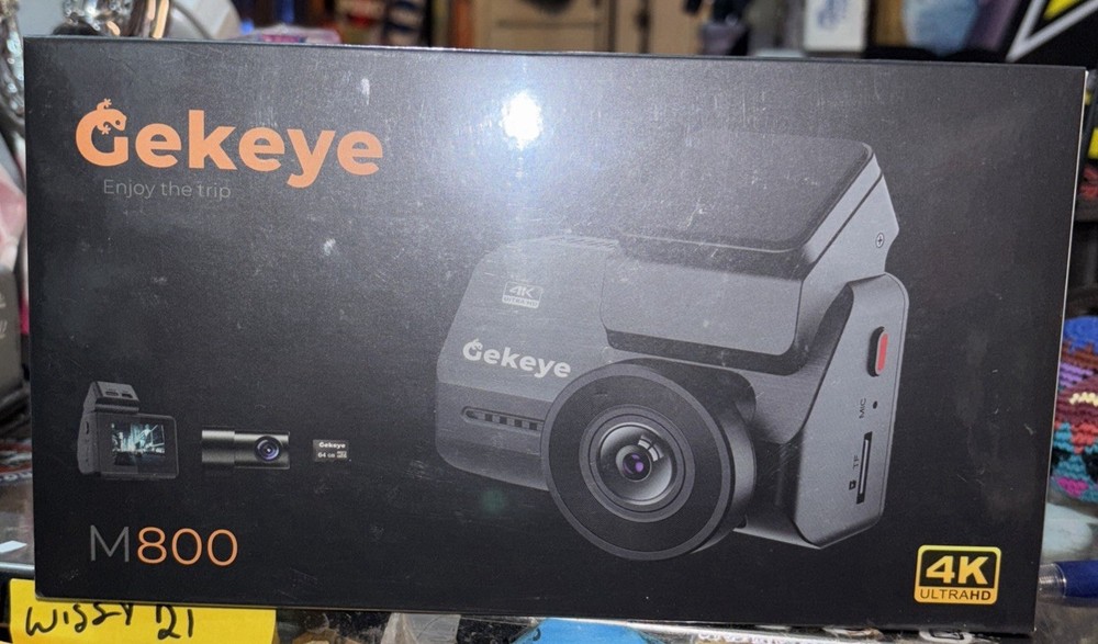 Gekeye M800 Front and Rear 4k Dash Camera + GPS