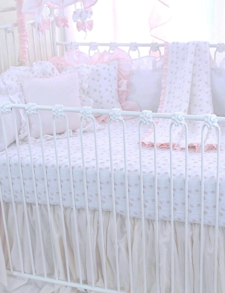 Butterfly Pink Crib Sheet