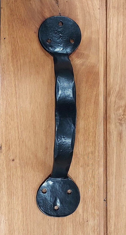 Bean Style Door Handle - 2 sizes (includes exclusive Rustic Head Screws)