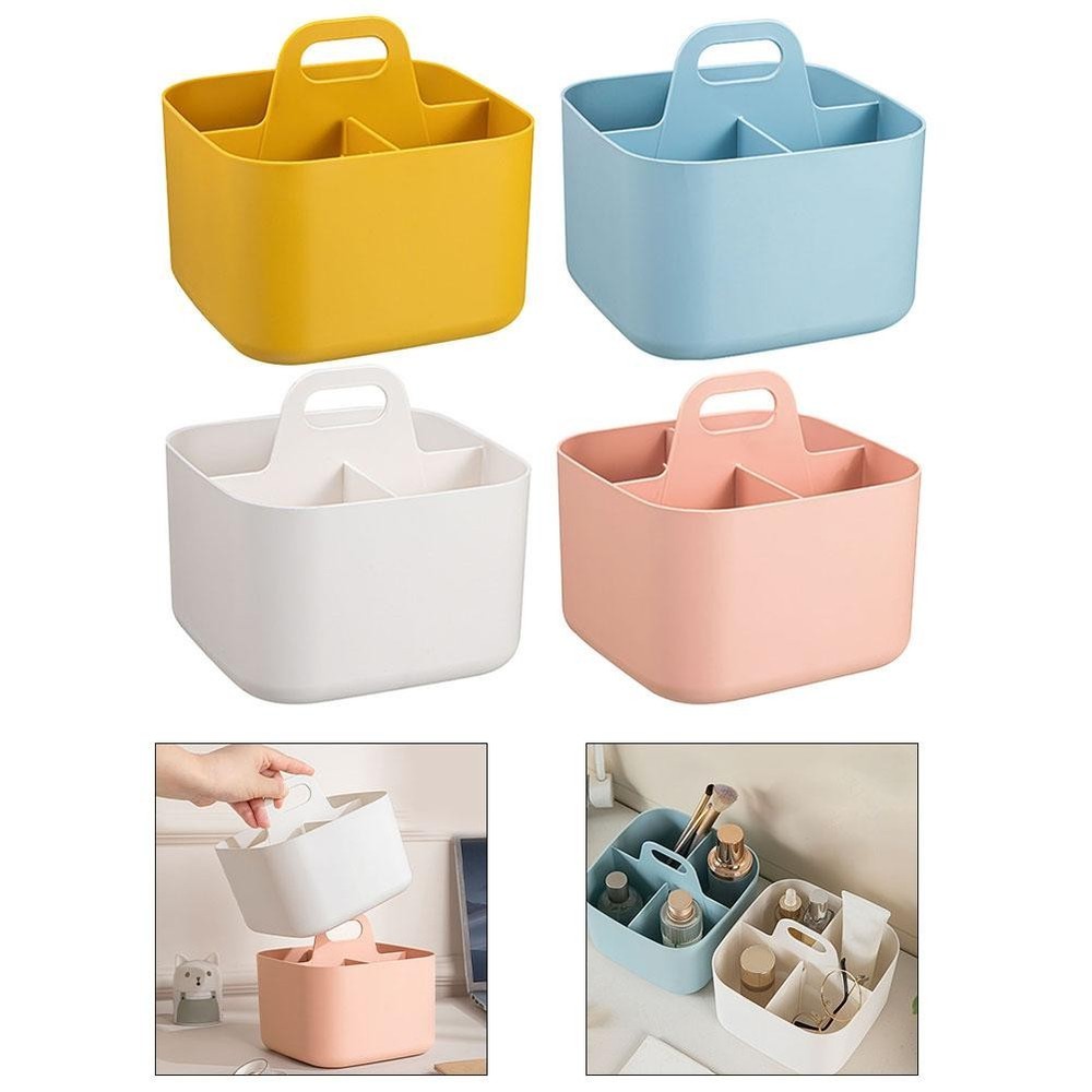 Diverse Usage Options Practical Stackable Baskets with Comfortable Handles