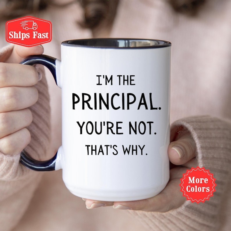 Personalized Principal Mug Funny Coffee Cup Gift