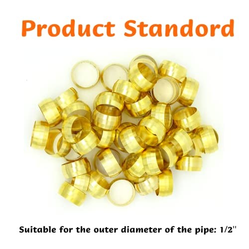 Compression Fitting Ferrule Sleeve, Ferrules Compression Fitting Kit (50pcs