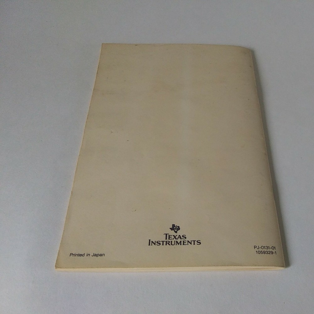 1985 "TI Texas Instruments TI-5045" Printer Display Manual Guidebook