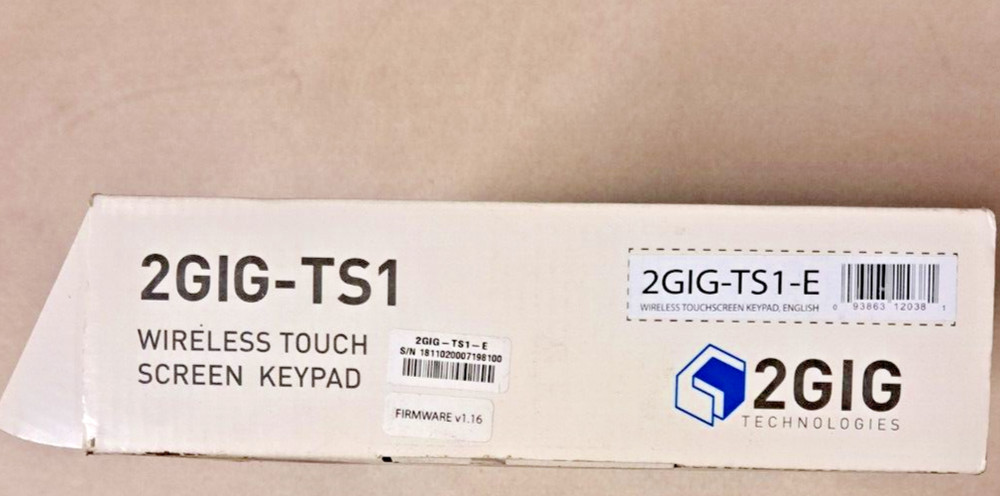 2GIG Technologies GO 2GIG-TS1 Secondary Touch Screen