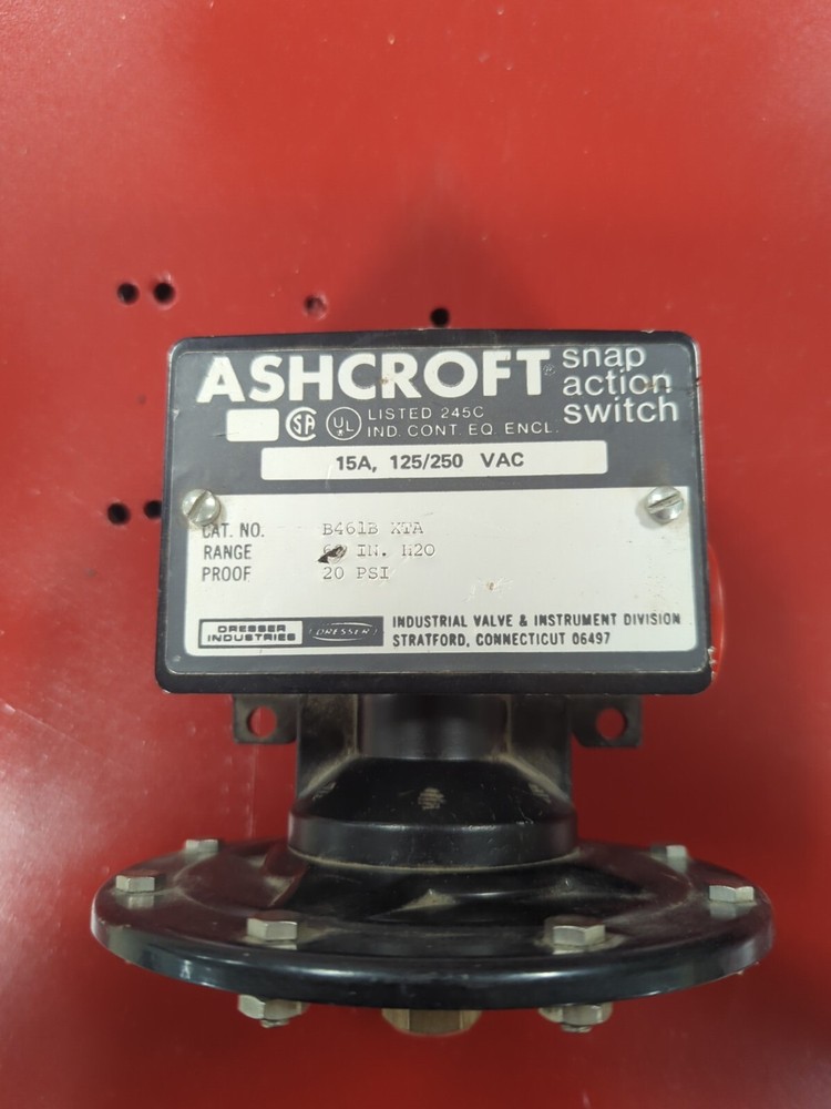 Ashcroft Pressure Switch B461B- XTA