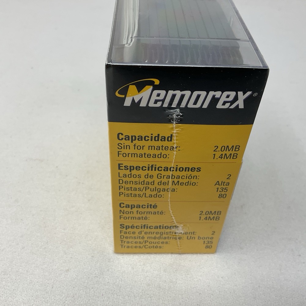 3.5 Inch Computer Diskettes Memorex 10 Pack Floppy Discs SEALED