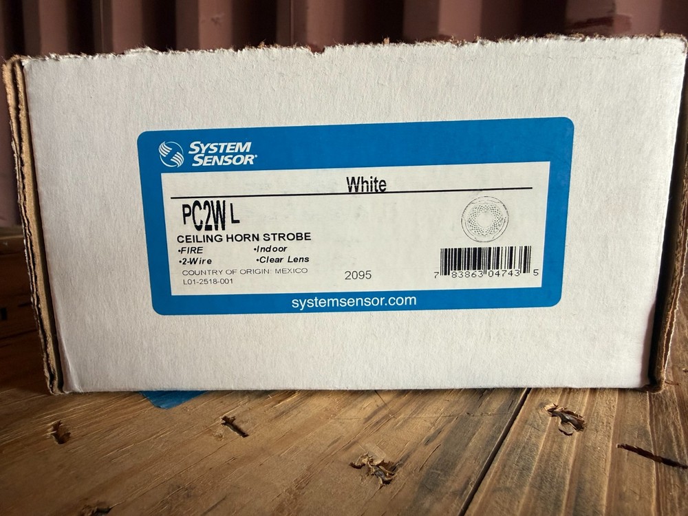 System Sensor PC2WL Ceiling-Mountable Horn Strobe - White NEW IN BOX