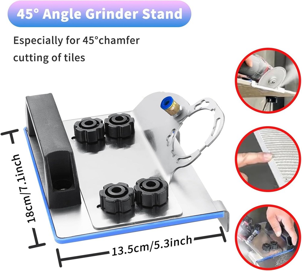 Angle Grinder Stand For Tile 45 Degree Chamfer Cutting Tile Chamfering Tool
