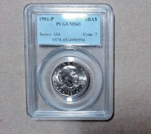 1981-P SUSAN B ANTHONY DOLLAR PCGS MS65