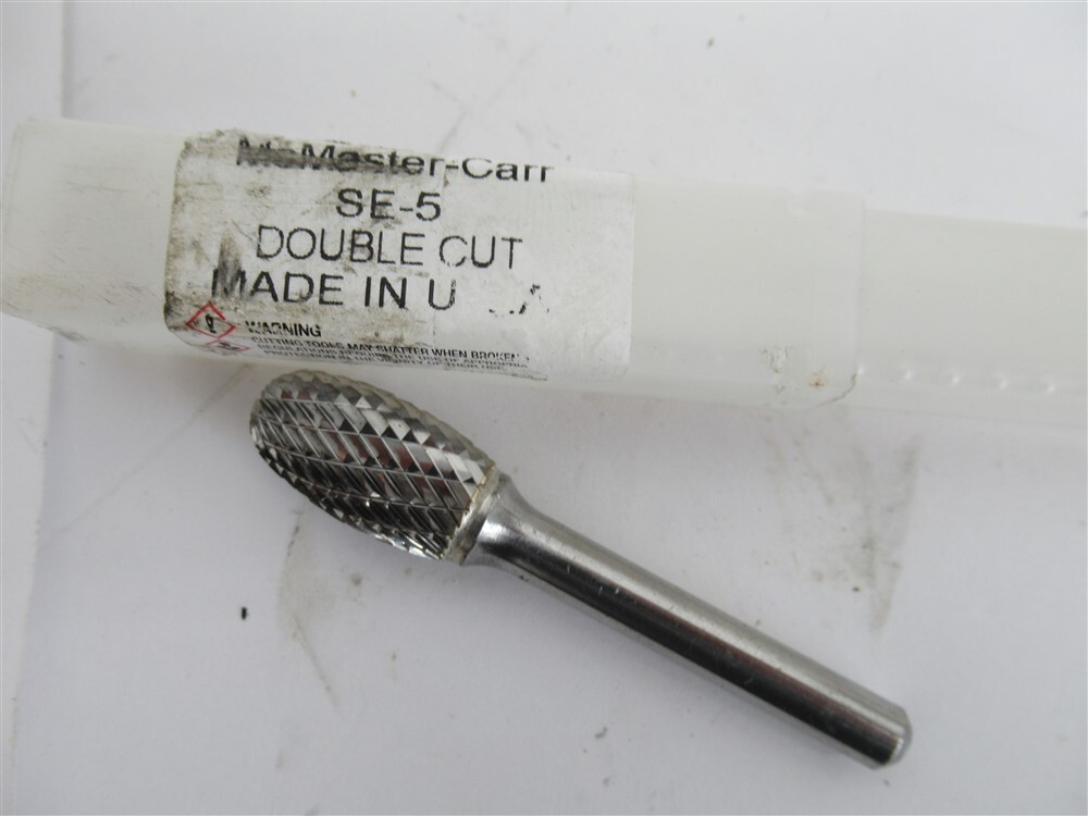 McMaster SE-5 , 1/2" Carbide Oval/Egg Head Double Cut Bur