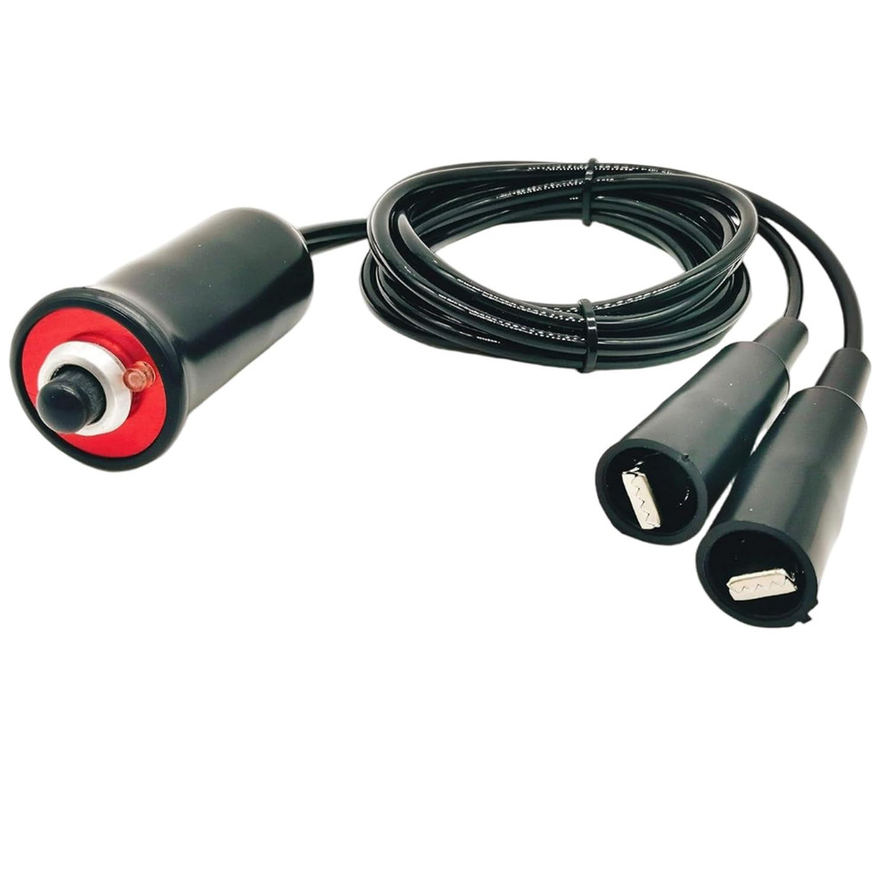 Heavy Duty Remote Starter Switch 12V Push Button with 5ft Wire and Alligator Cli