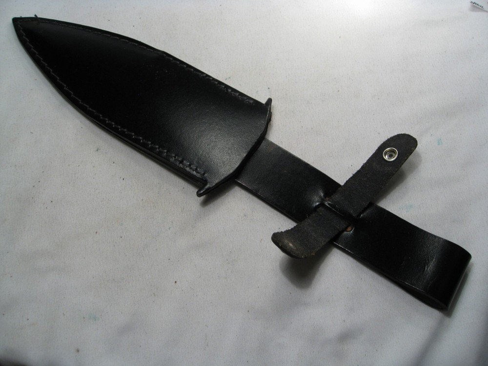 Large CUSTOM AT.K Fixed Blade Knife w/ Sheath. #14