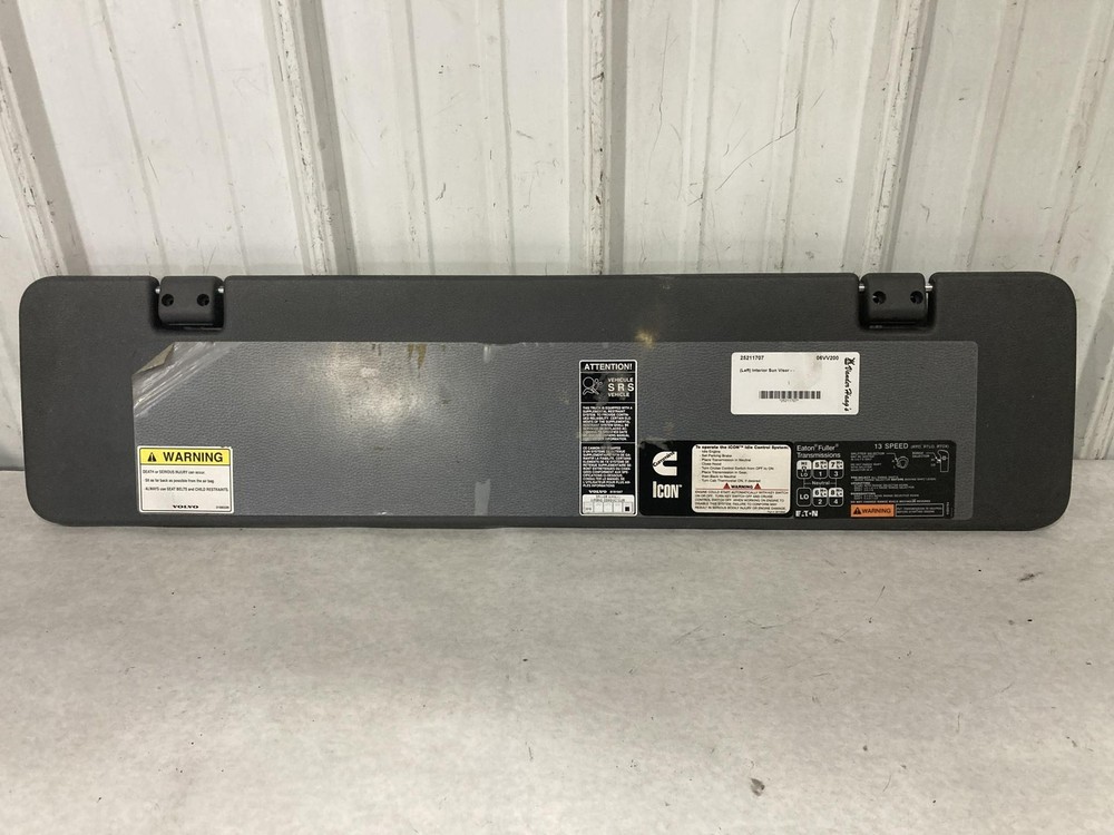 Volvo VNL Left/Driver Interior Sun Visor - Used