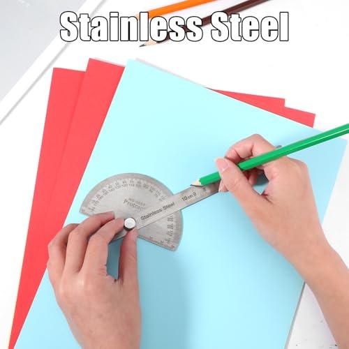 Stainless Steel Angle Protractor, Angle Finder Ruler, Adjustable Angle