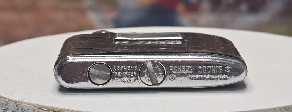 Vintage RONSON ADONIS Push Down Lighter