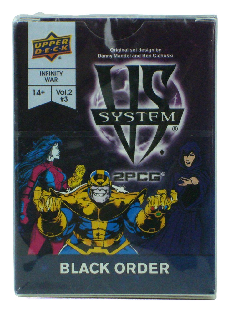 Upper Deck Vs System 2PCG Black Order Infinity War Limited Marvel Sealed New