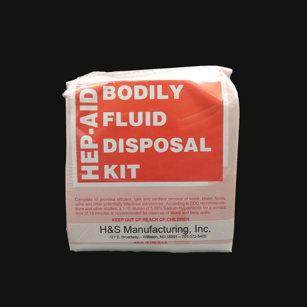 Hep-Aid Bodily Fluid Disposal Kit - 2 pack