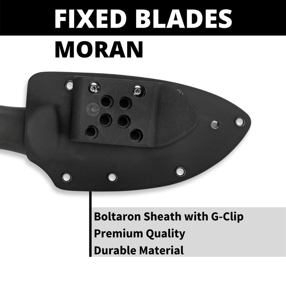 Spyderco Moran Drop Point Fixed Blade w/ Sheath FB02P