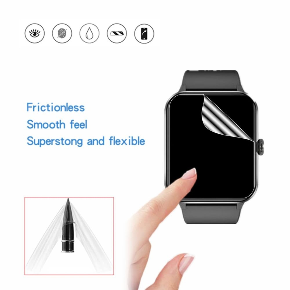 Screen Protector Compatible for Blackview R50 Smartwatch, HD Full Coverage TP...