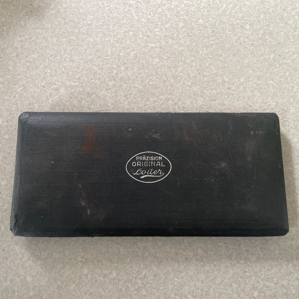 Prazision Original Lotter Drafting Compass Set with Case. German