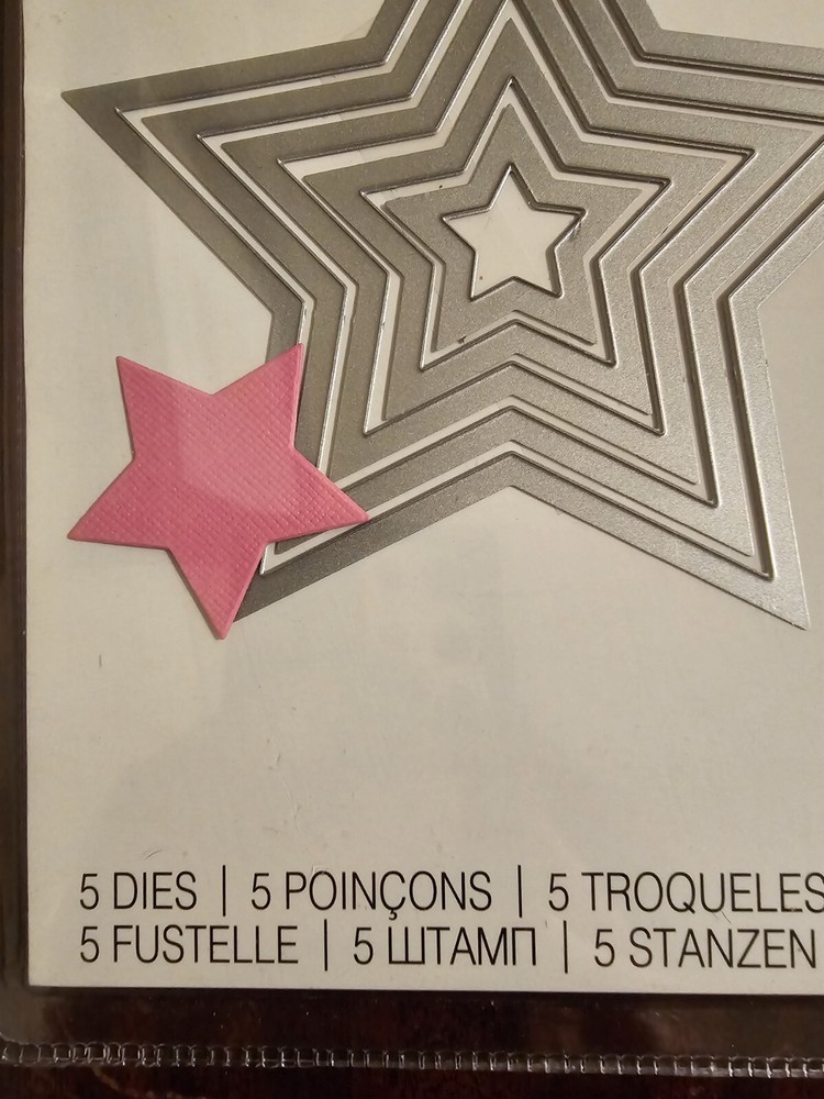 NIP Sizzix Framelits Nesting Stars 657567 5 Dies