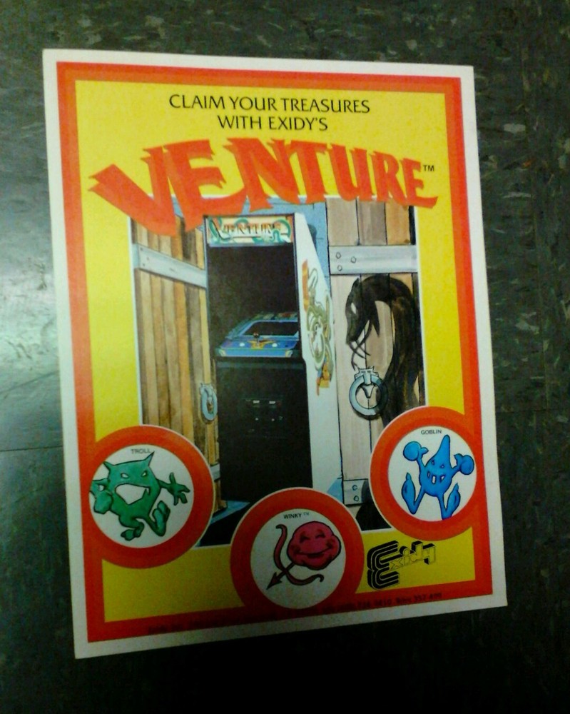 Exidy VENTURE flyer- good original
