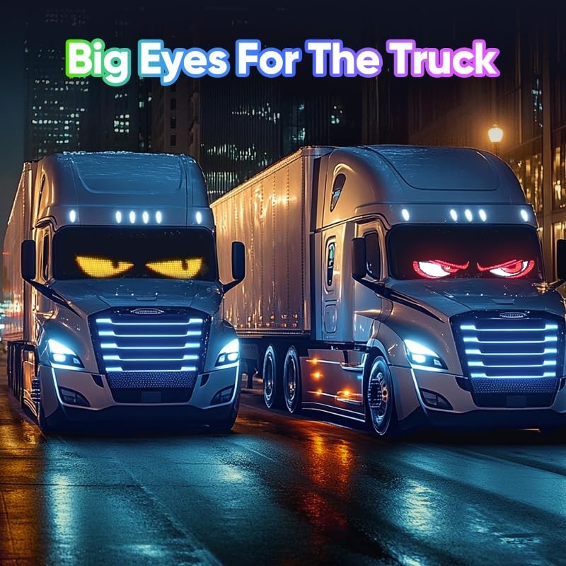 Flexible Devil Eyes Light for Windshield,LED Sign for Car,LED Digital Panel