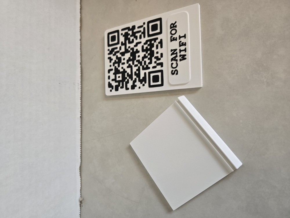 Prank Wifi Qr Code Stand, Middle Finger Monkey