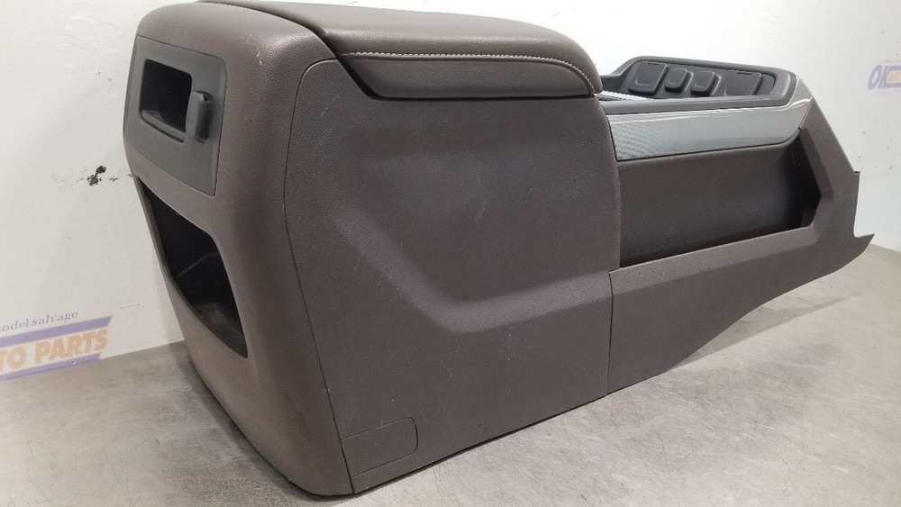 18 CHEVY SILVERADO 1500 FRONT CENTER FLOOR CONSOLE ASSEMBLY BROWN