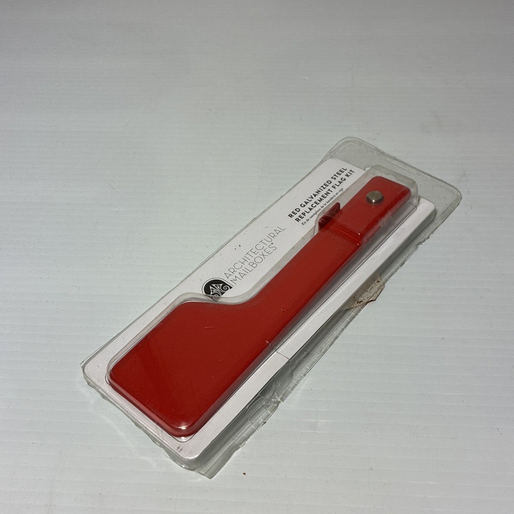Galvanized Steel Mailbox Flag Replacement Kit, Red