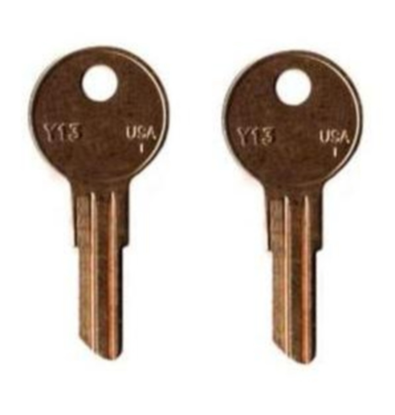 (2)Delta Tool Box Key Pre-Cut By Your Key Code Codes EC801 - EC820 Delta Toolbox