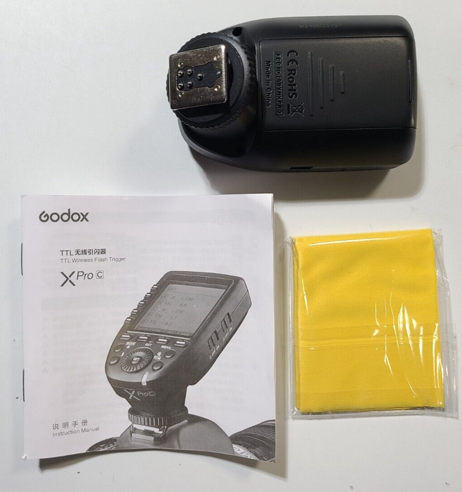 Godox X Pro C TTL Wireless Flash Trigger, Black