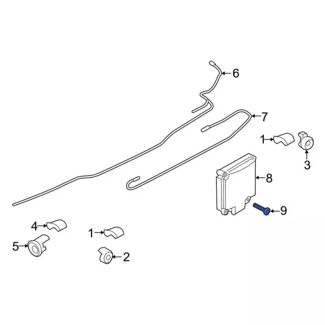 Genuine Ford Blind Spot Detection System Warning Sensor Bolt W505563S437